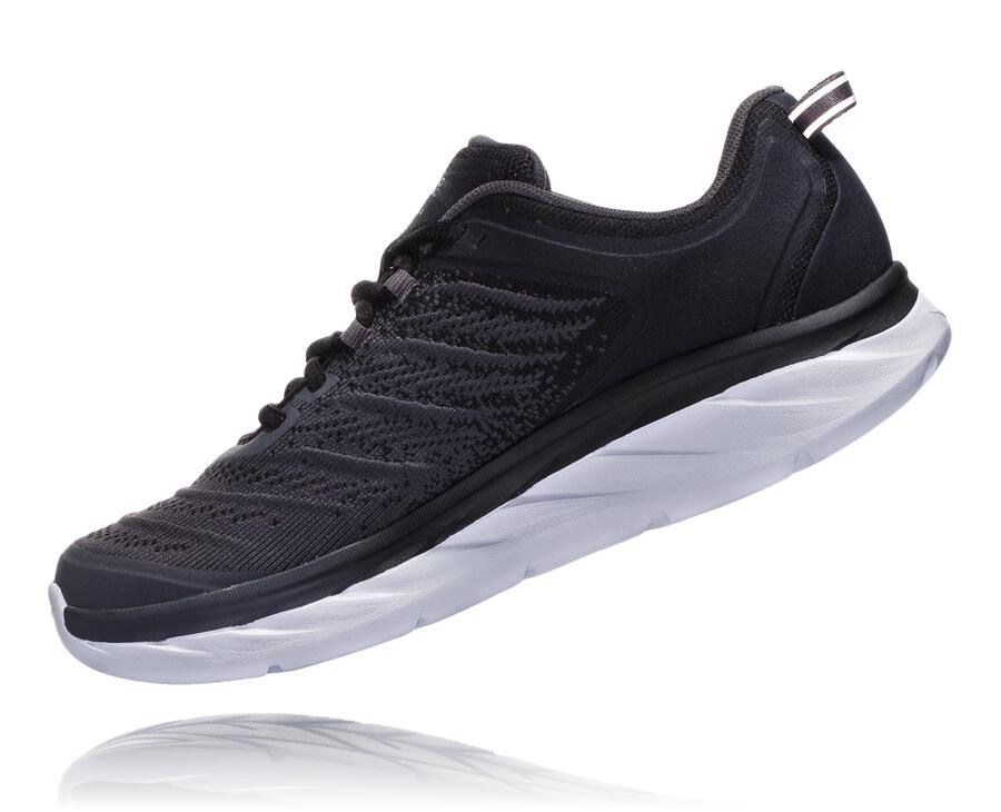 Hoka One One Running Shoes Womens Black/White - Akasa - 81276SHWP